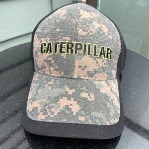 Caterpillar Cat Camouflage Baseball Hat New No Tags